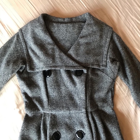 1950s Collared Wool Dress - Picture 2 of 4